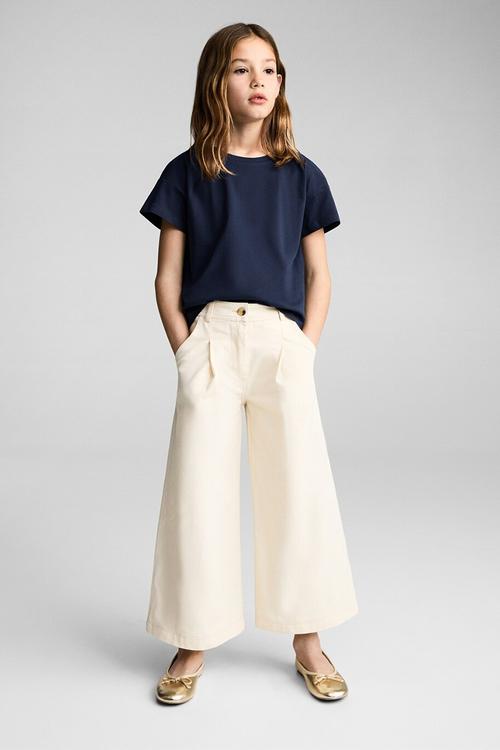 T-shirt cut out l - navy