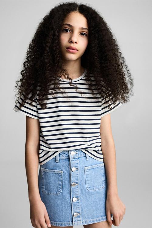T-shirt cutoutr - navy