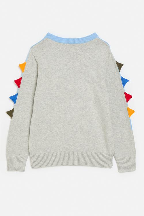 Applique jersey - light blue & grey