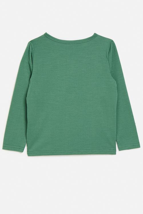 Half button crew neck tee - multi