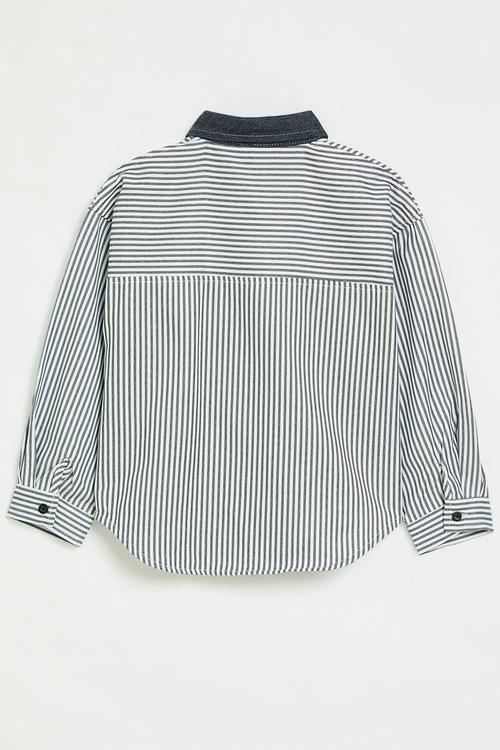Striped shirt -blue & white
