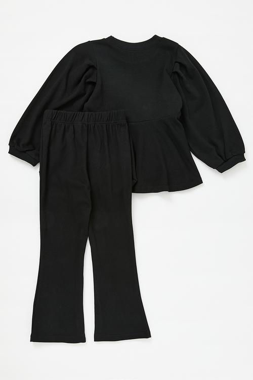 Top & bottom set-black