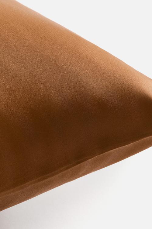 Satin pillowcase - brown