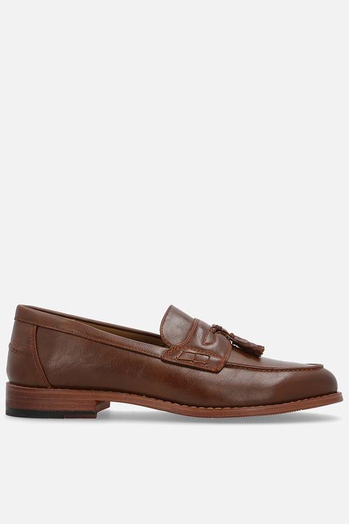 Crouch tassel loafer  - tan