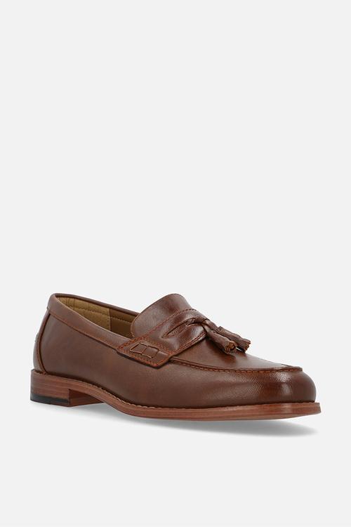 Crouch tassel loafer  - tan