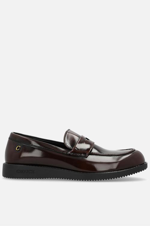 Crouch brushed hi shine loafer  - brown