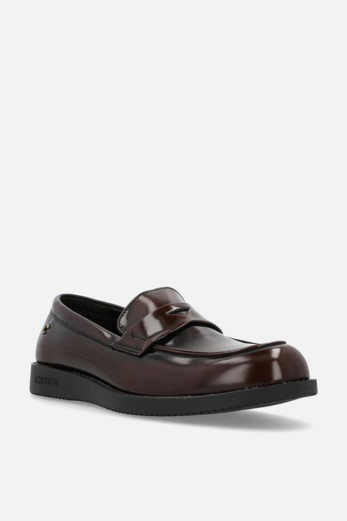 Crouch brushed hi shine loafer  - brown