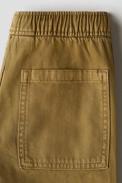 Cotton trousers - dark yellow
