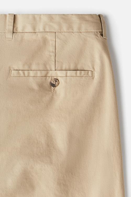 Slim fit cotton chinos - beige