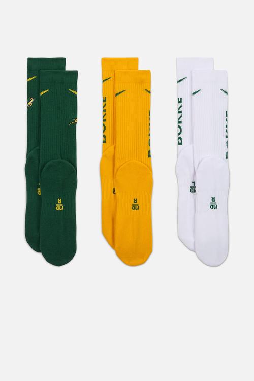 Springbok Everyday Cushioned  Socks 3Pk - Gorge Green/Uni Gold/ White