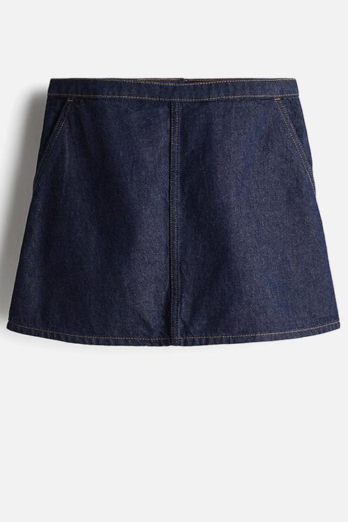 A-line mini skirt - dark denim blue