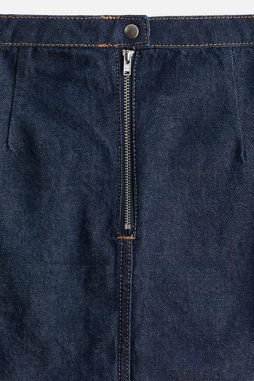 A-line mini skirt - dark denim blue