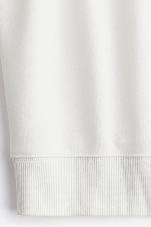 Text-motif sweatshirt - white bisous paris