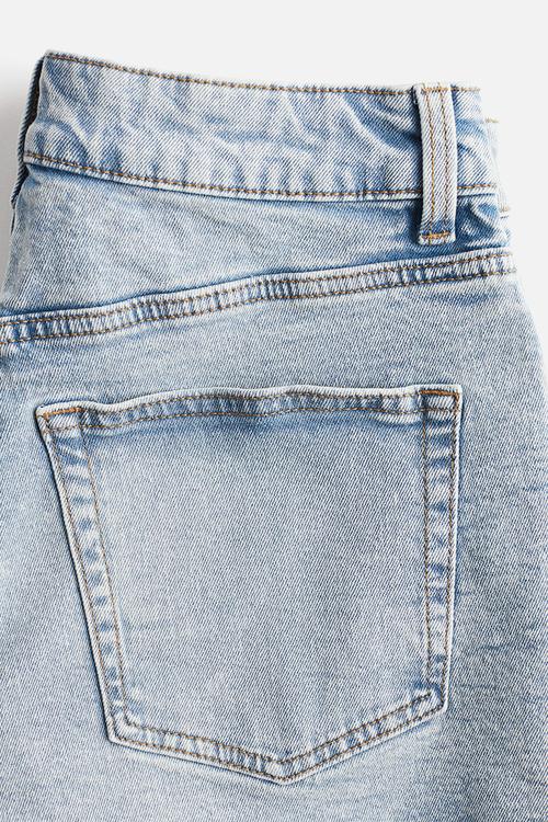 High denim shorts - light denim blue