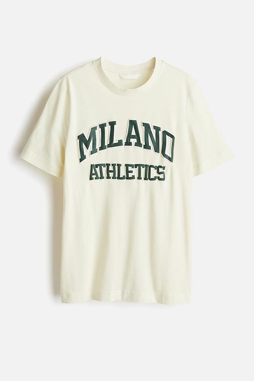 T-shirt - pale yellow & milano athletics