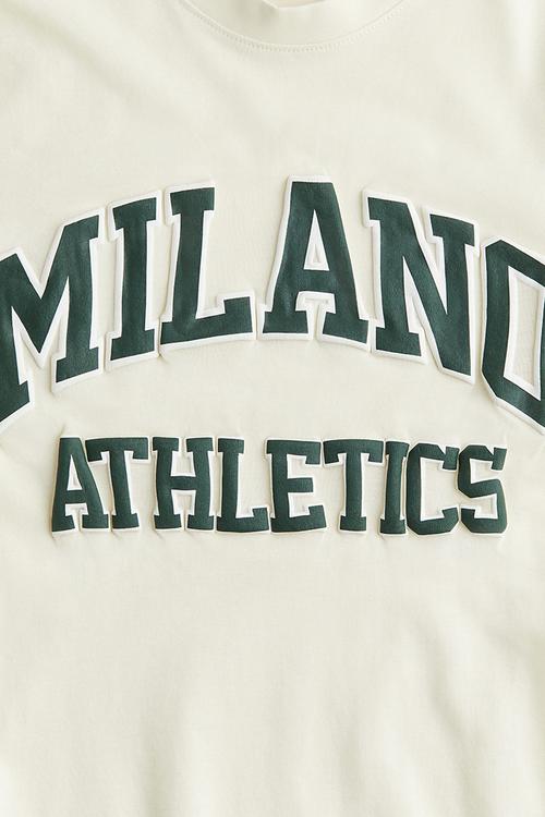 T-shirt - pale yellow & milano athletics
