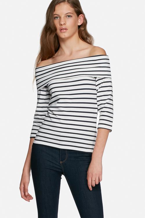 Kenya stripy off the shoulder top