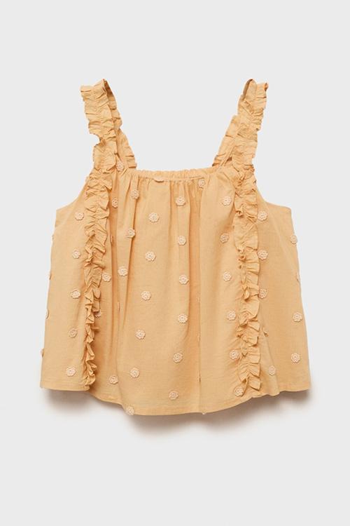 Blouse mousse - bright yellow