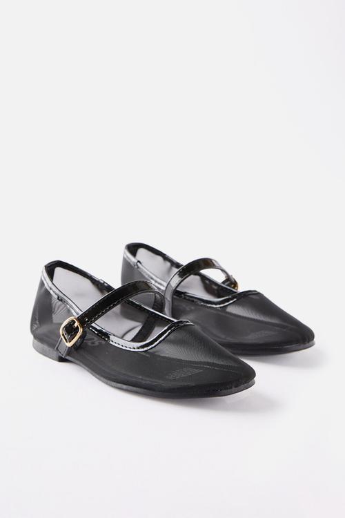 Olivia Ballet Flat - Black/Mesh