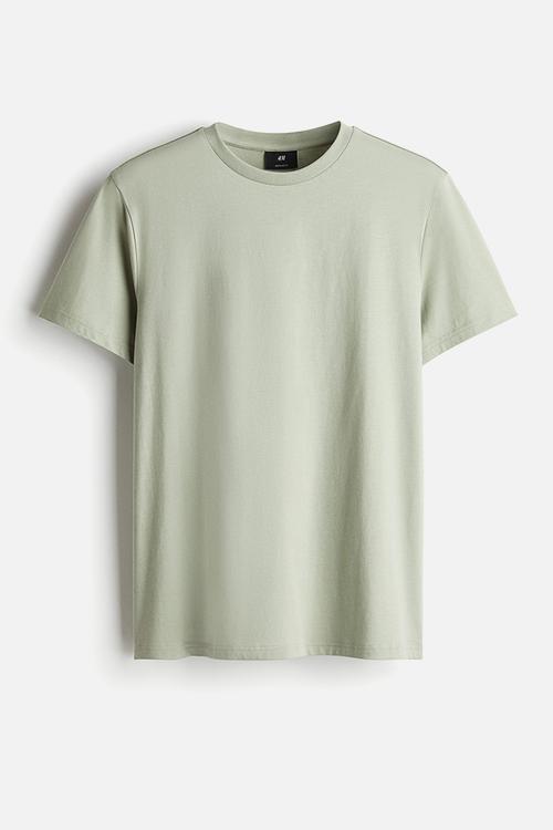 Regular fit round-neck t-shirt - light green