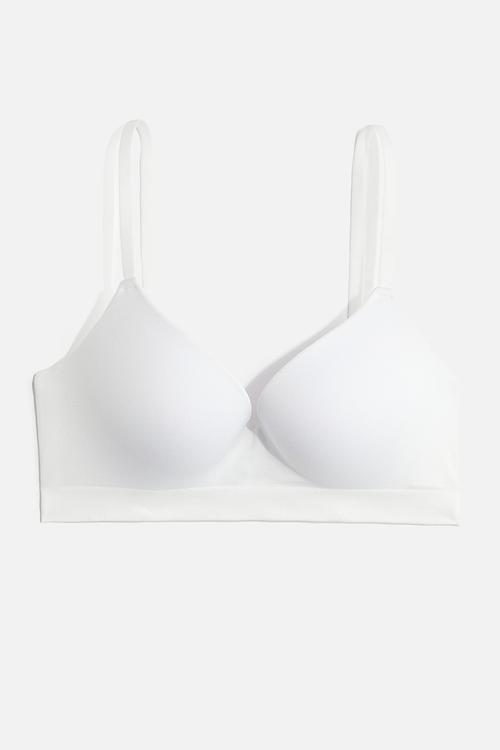 Seamless push-up-bra - white