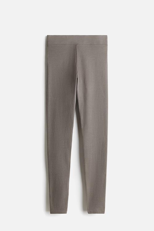 High-waisted leggings - grey