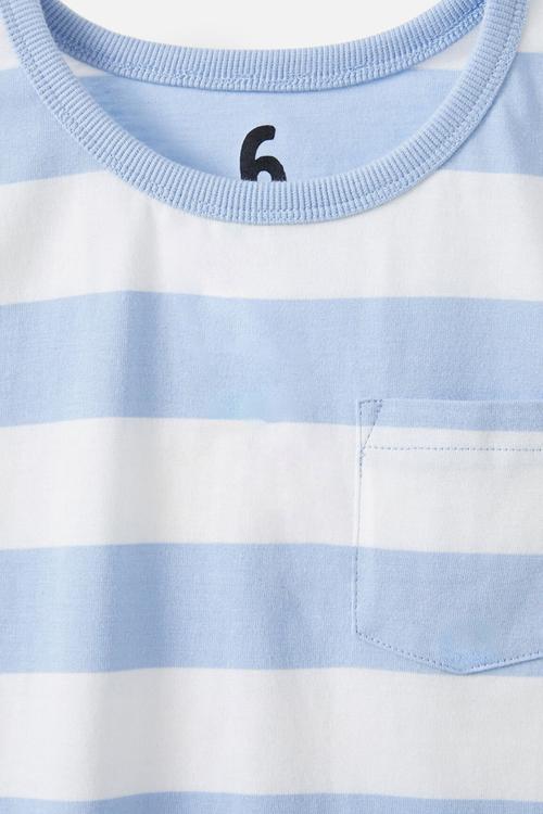 The Essential Tank - Dawn Blue/Vanilla Stripe