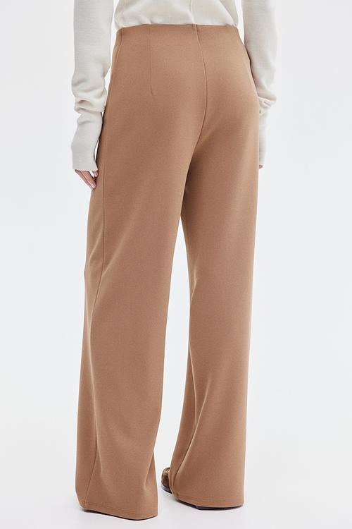 Button-front trousers - dark beige