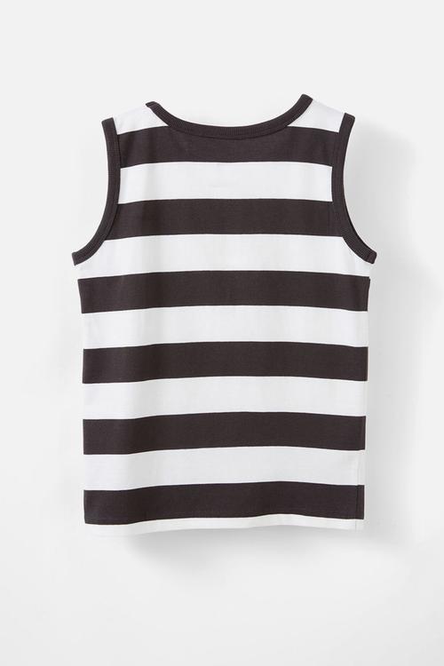 The Essential Tank - Phantom/Vanilla Stripe