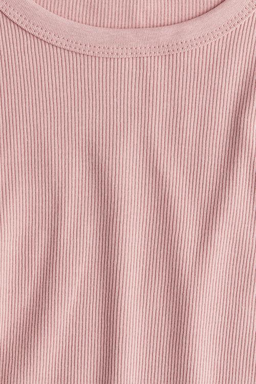 Ribbed t-shirt - dusty pink