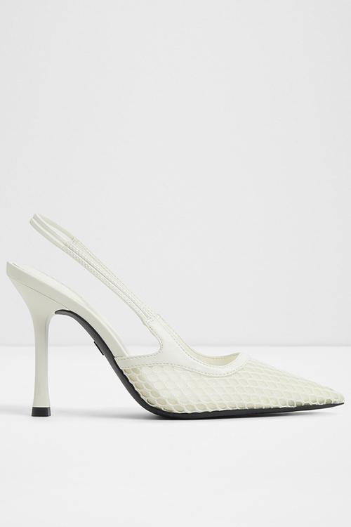 Evania heel - open white