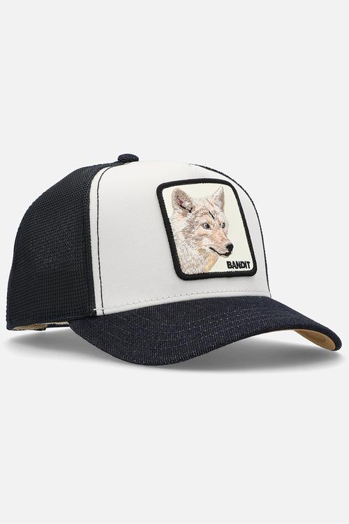 The bandit coyote- white
