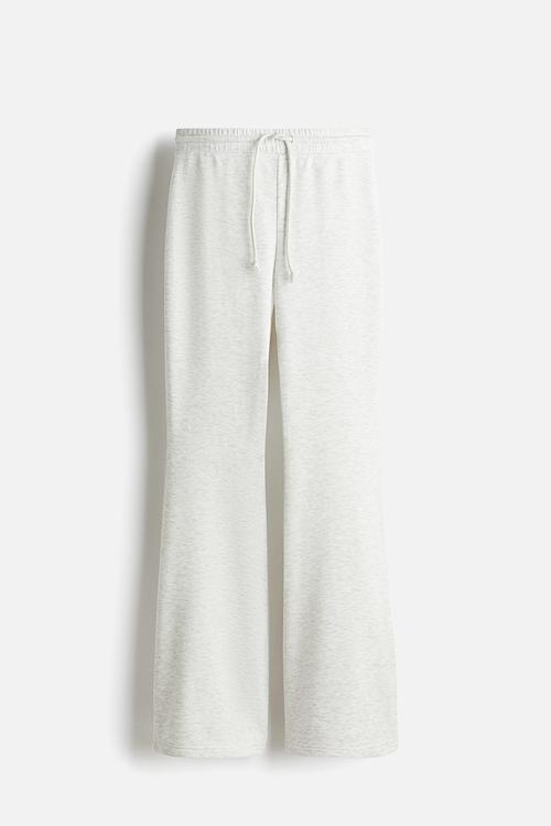 Flared joggers - light grey marl 