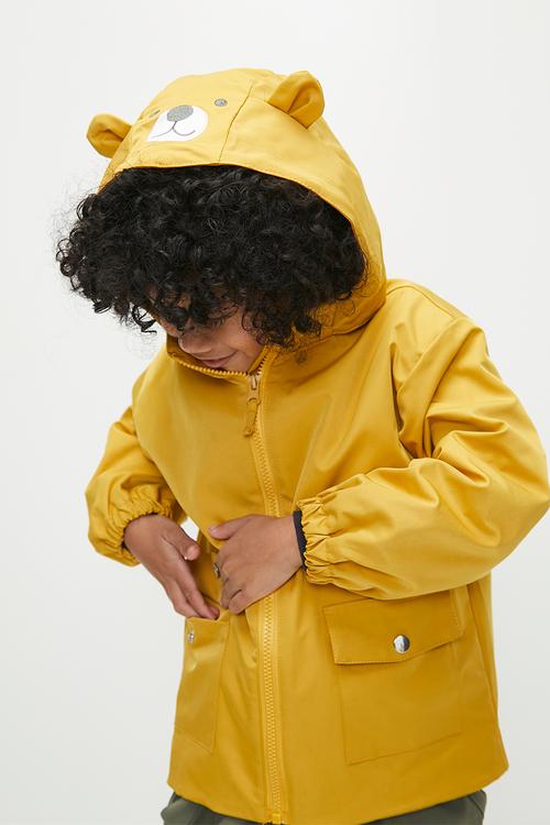 Hooded jacket - yellow