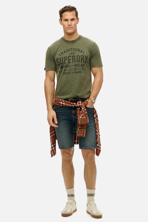 Machined Goods Workwear Tee - Sea Spray Green