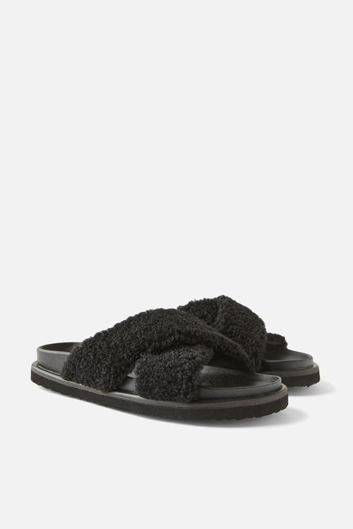 Elidy cosy sandal - black cosy
