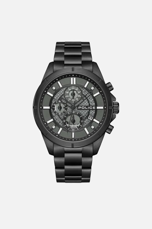 Ip case dial watch - black