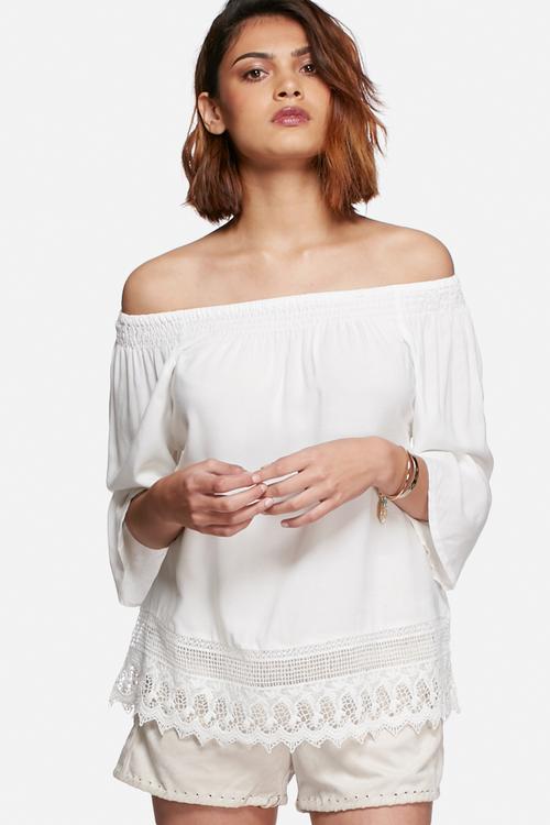 Angalina off the shoulder top