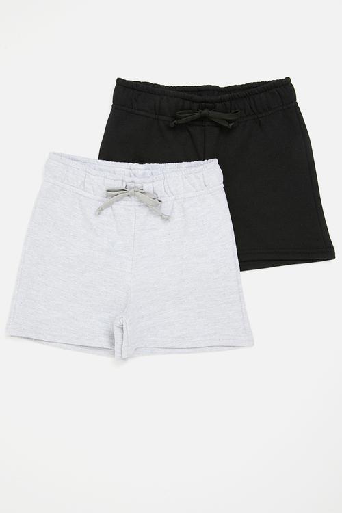 2 Pack shorts - black & grey