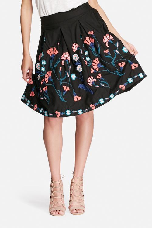 Elvira embroidered skirt