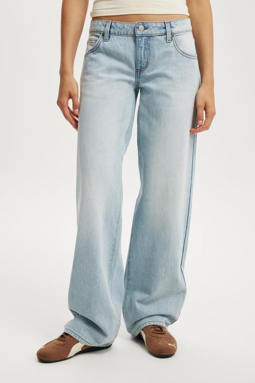 Low rise straight jean - notion blue