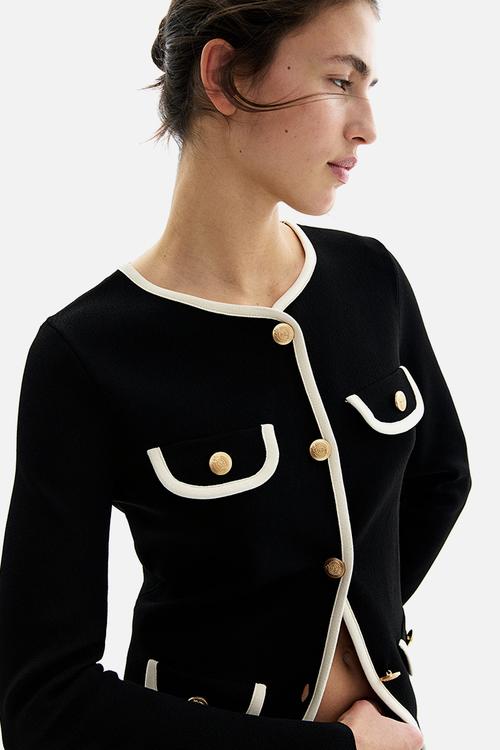 Knitted cardigan - black