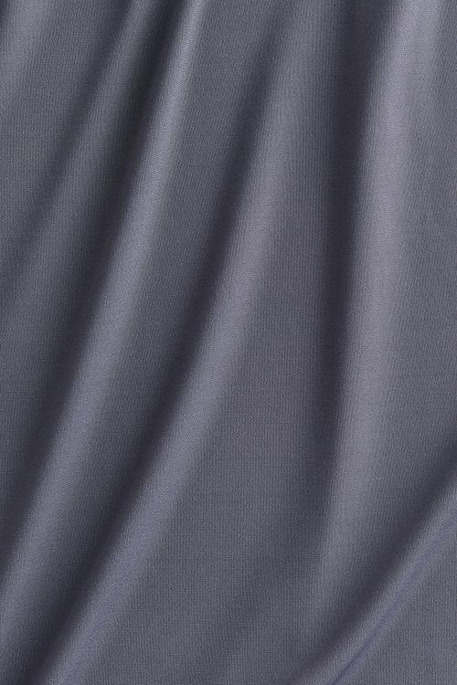Turtleneck microfibre top - blue & grey
