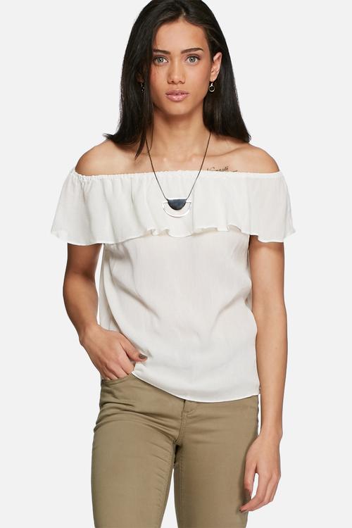 Ruby frill off shoulder top