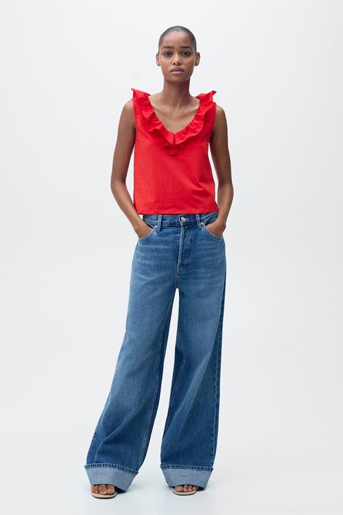 Top Volant - Red