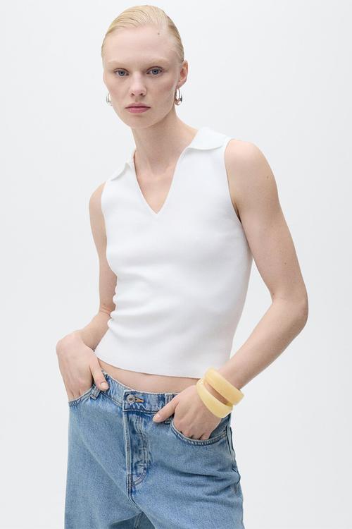 Top Moiso - Light Beige