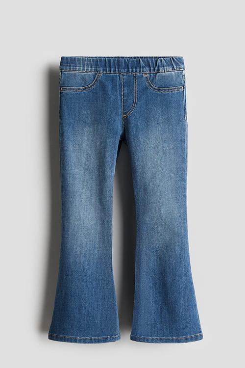Superstretch flared leg jeans - denim blue