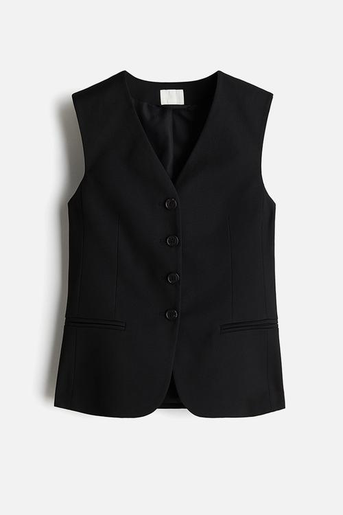 Suit waistcoat - black