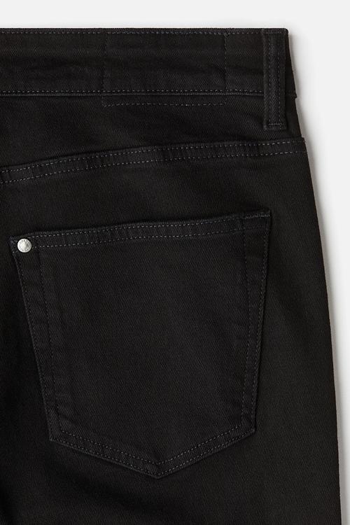 Straight regular jeans - black