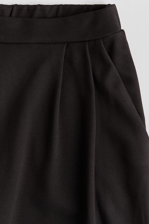 Heavy jersey trousers - black